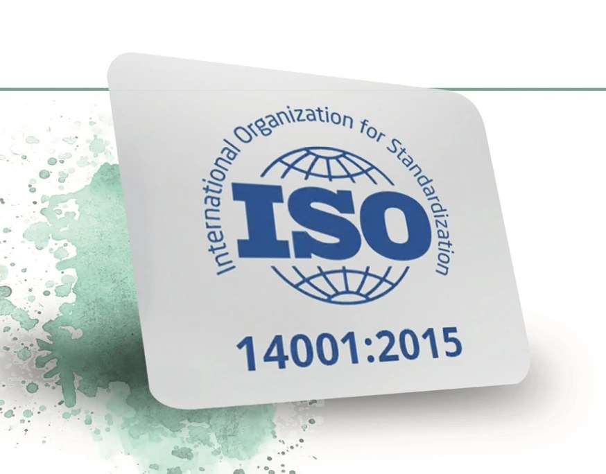 Selo de certificação ISO 14001:2015