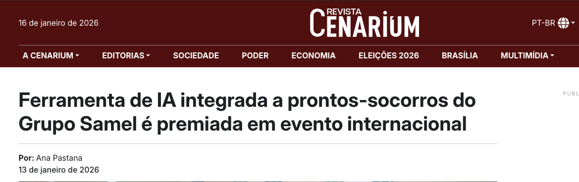 Ferramenta de IA do Grupo Samel é premiada em evento internacional